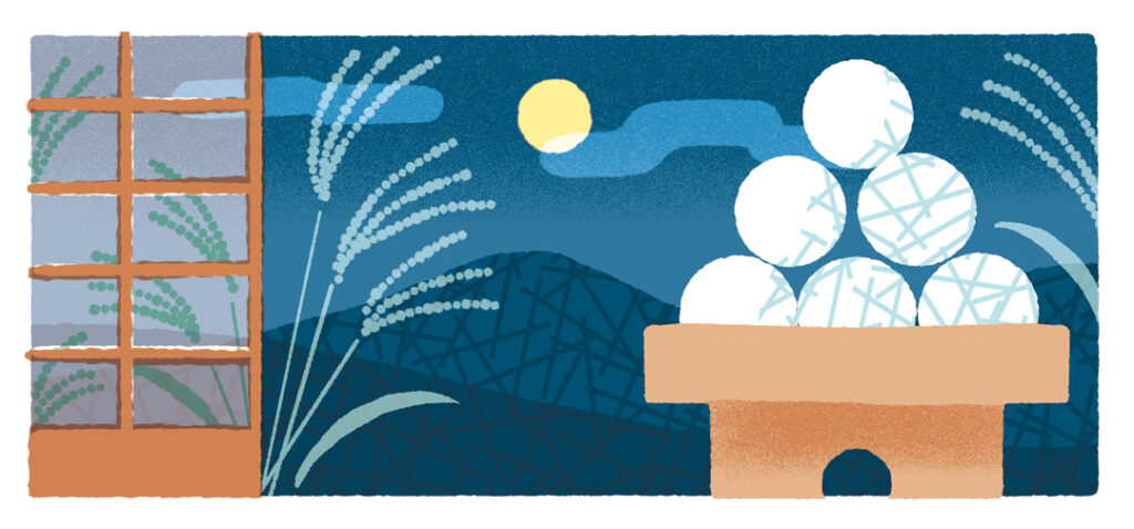 中秋の名月, 月見団子